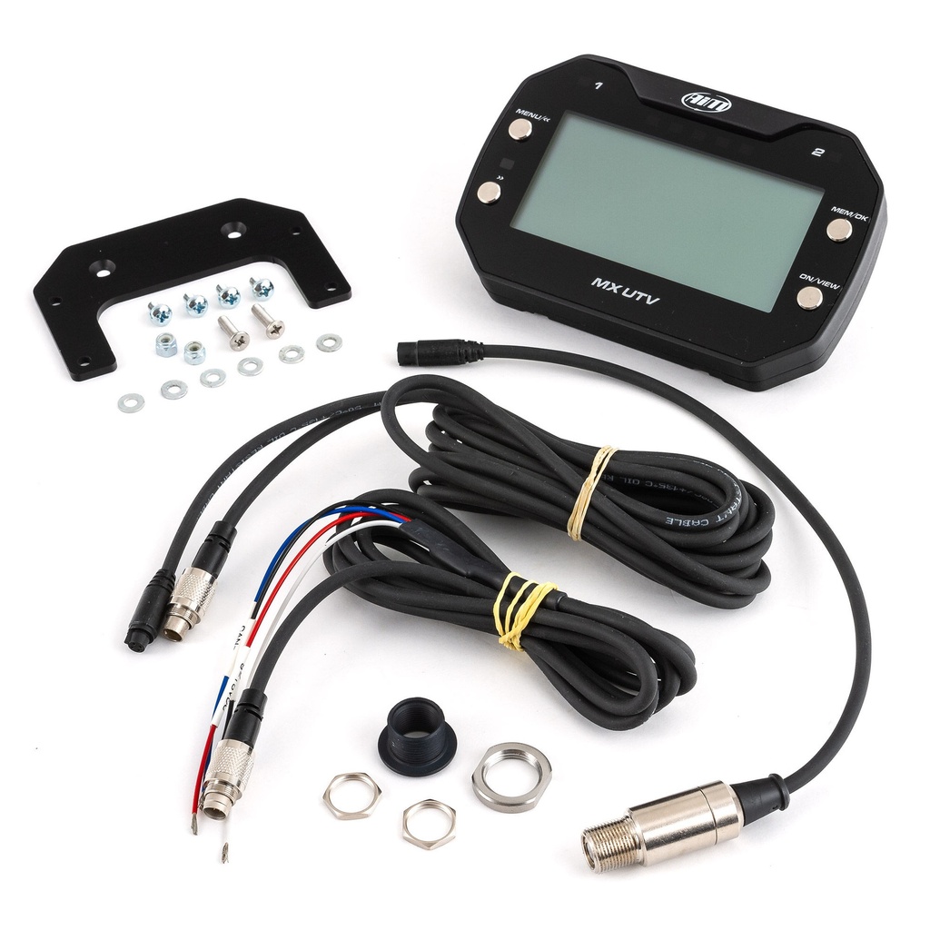 AIM MX UTV Dash Logger With Belt Temperature Sensor