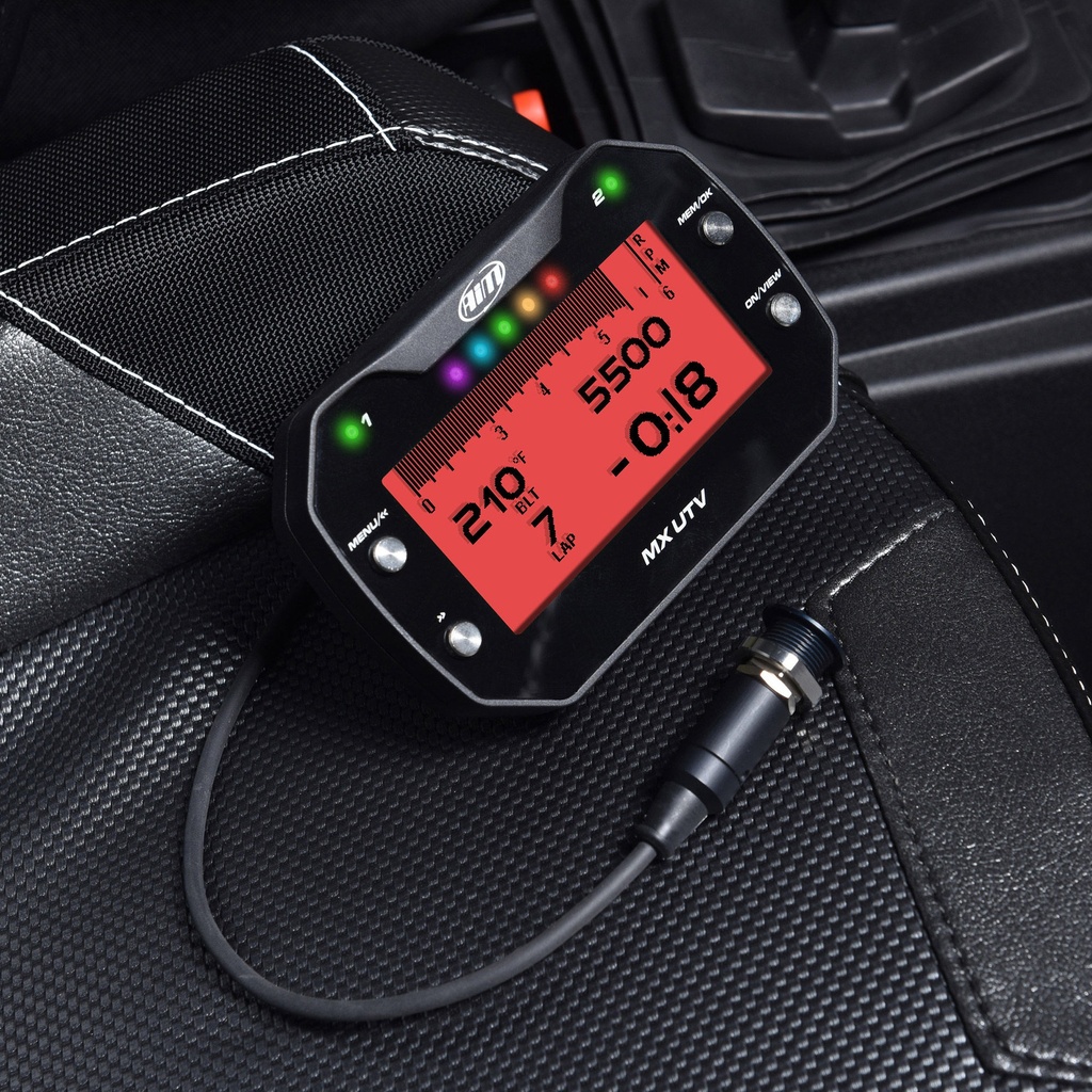 AIM MX UTV Dash Logger With Belt Temperature Sensor