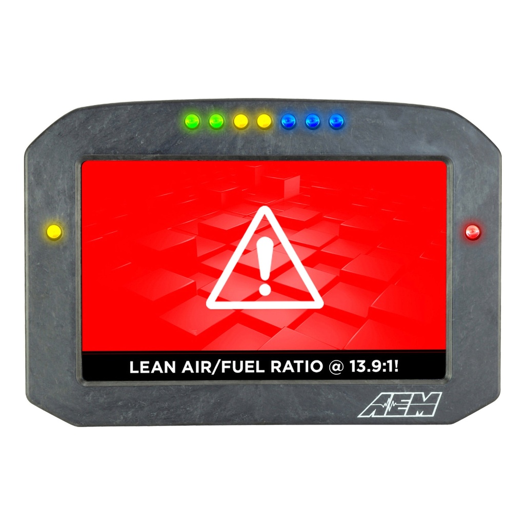 AEM Electronics CD-7 Carbon Flat Panel Digital Dash Display With Data Logging