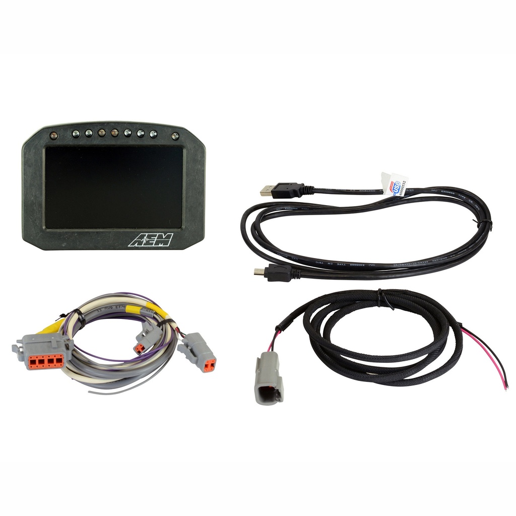 AEM Electronics CD-5 Carbon Flat Panel Digital Dash Display With Data Logging