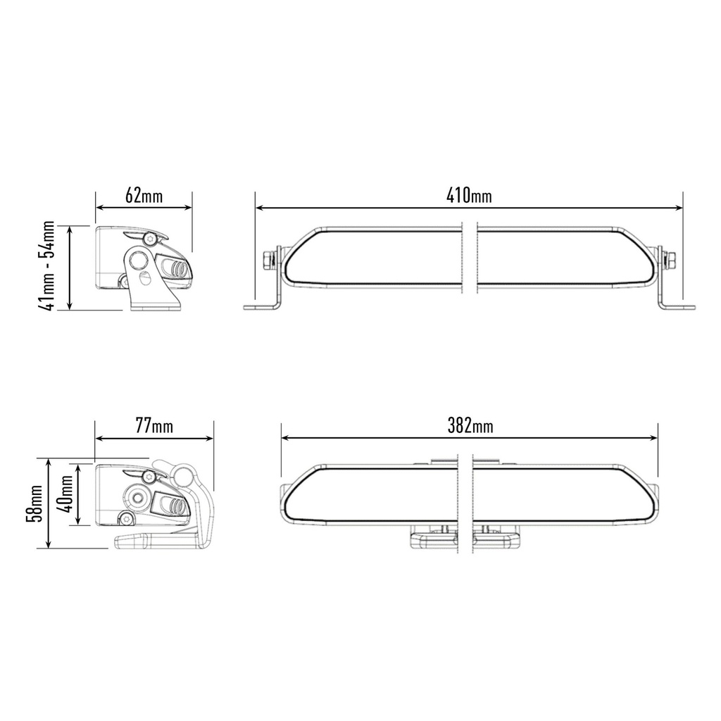 Lazer Lamps Linear 12 Elite LED Light Bar With Position Light