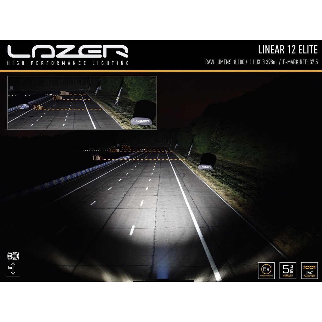 Lazer Lamps Linear 12 Elite LED Light Bar With Position Light