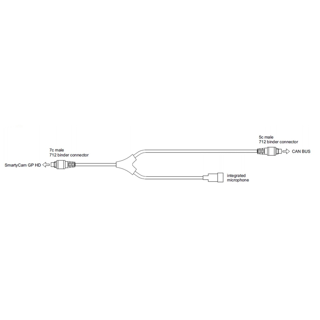 AIM SmartyCam Rev 2.1 CAN Cable With External Microphone Connection