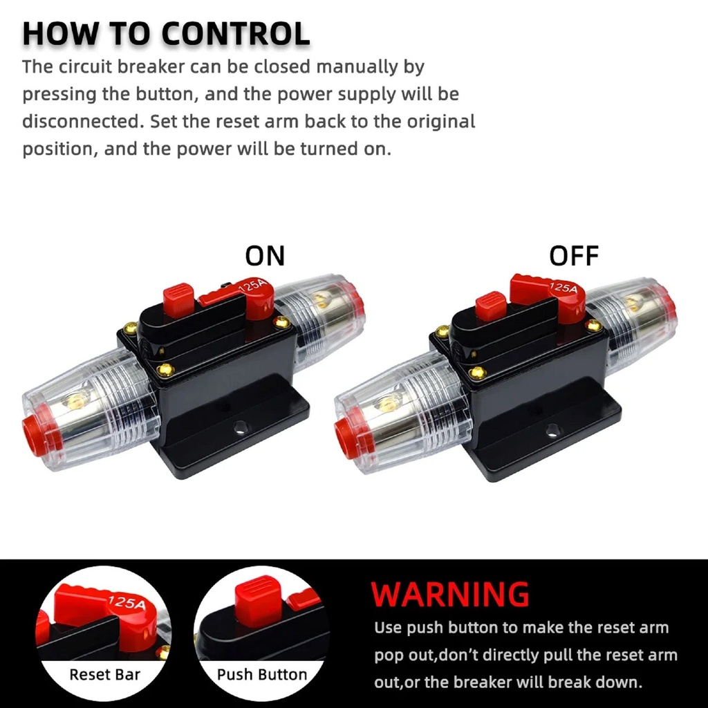 Automotive Plumbing Solutions In-Line Switchable Circuit Breaker