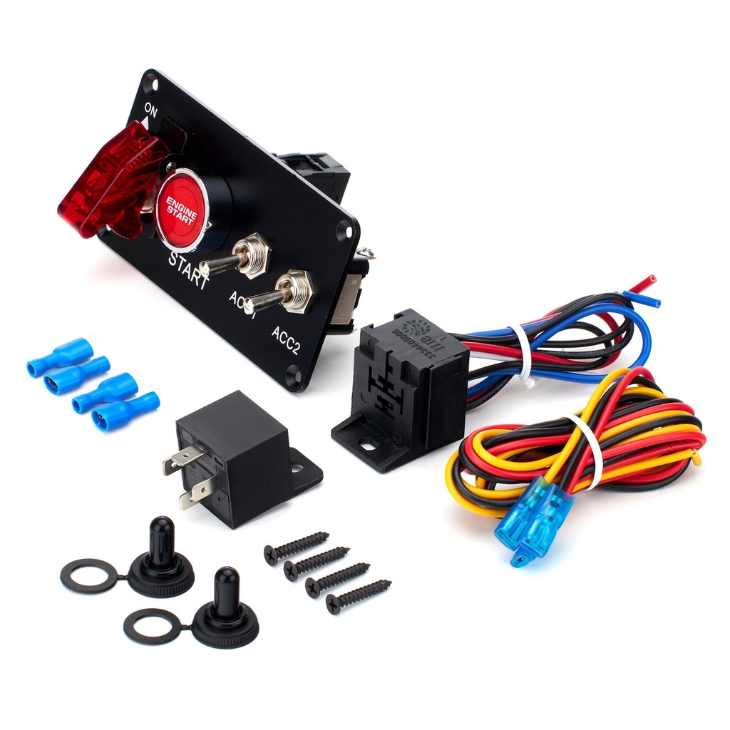 Automotive Plumbing Solutions Ignition & Starter Switch Panel - 2 Accessory Switches