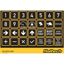 Haltech Label Set For CAN Keypad