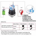 Automotive Plumbing Solutions Waterproof Engine Start Push Button Switch