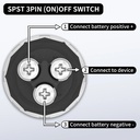 Automotive Plumbing Solutions Push Button Starter Switch - 50 Amp