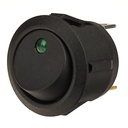 Automotive Plumbing Solutions Round Mini Rocker Switch With LED