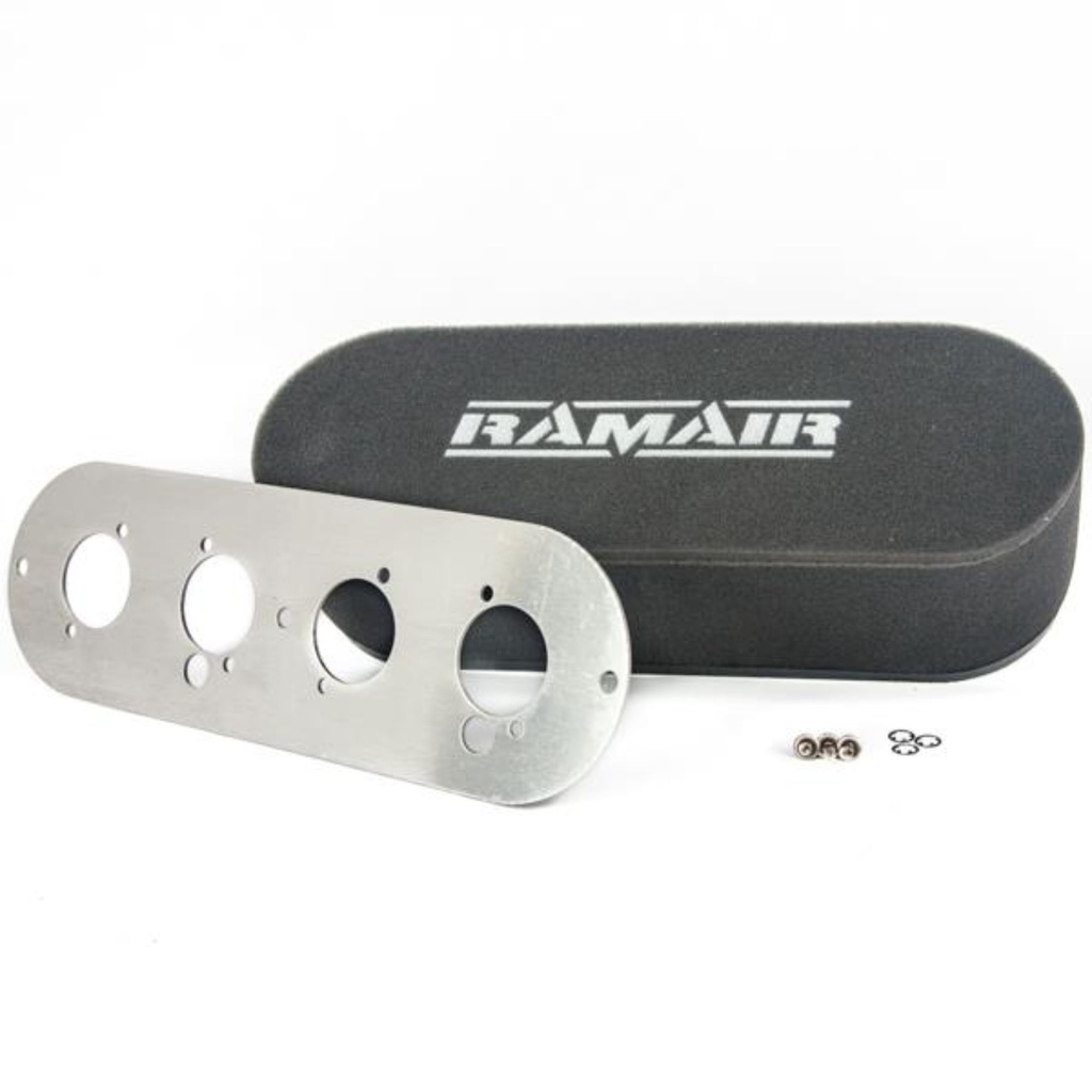 Ramair Bolt On Air Filter For Twin Carburettors / ITBs
