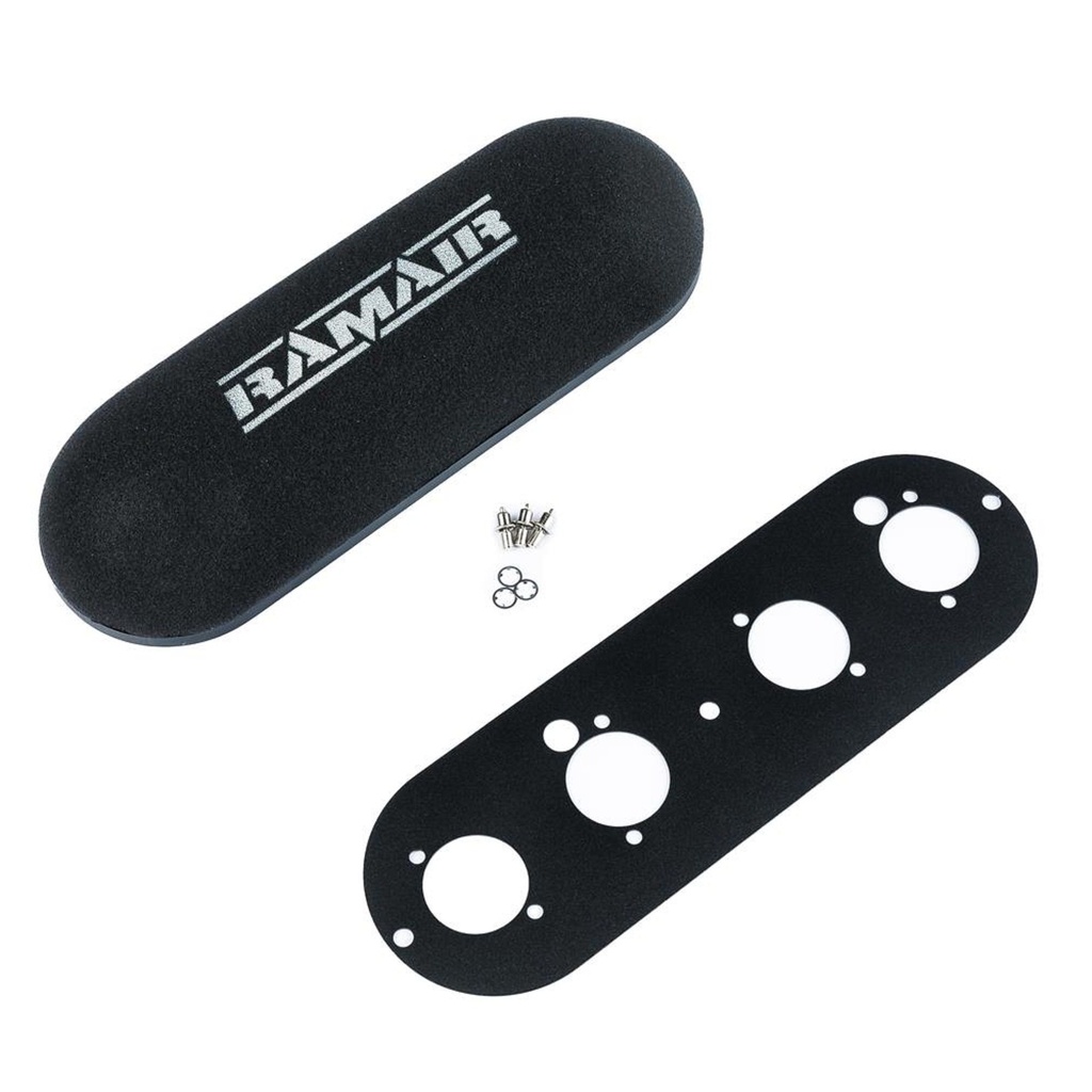 Ramair Bolt On Air Filter For Twin Carburettors / ITBs