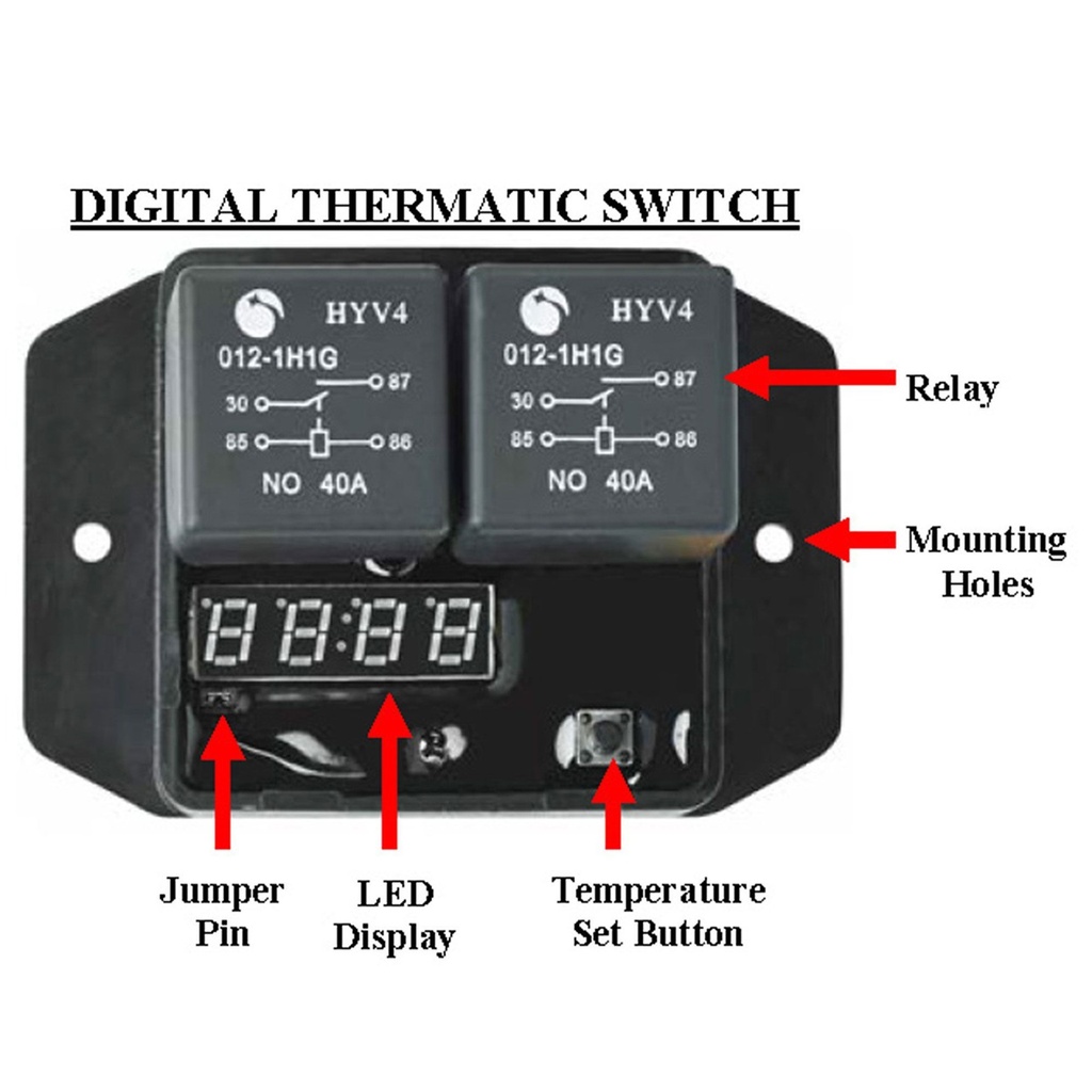 Davies Craig Digital Thematic EWP / Fan Switch Kit With In-Line Adaptor