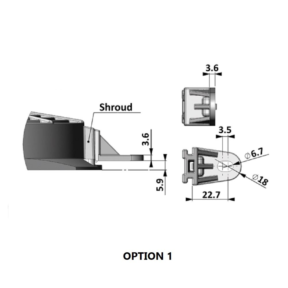 Revotec Fan Mounting Bracket / Installation Feet