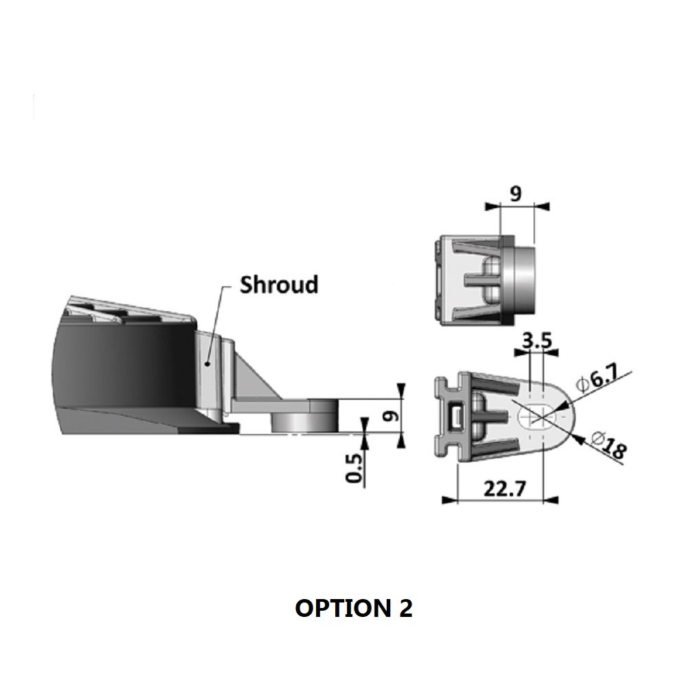 Revotec Fan Mounting Bracket / Installation Feet