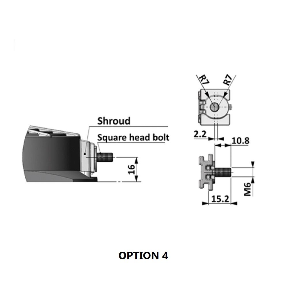 Revotec Fan Mounting Bracket / Installation Feet