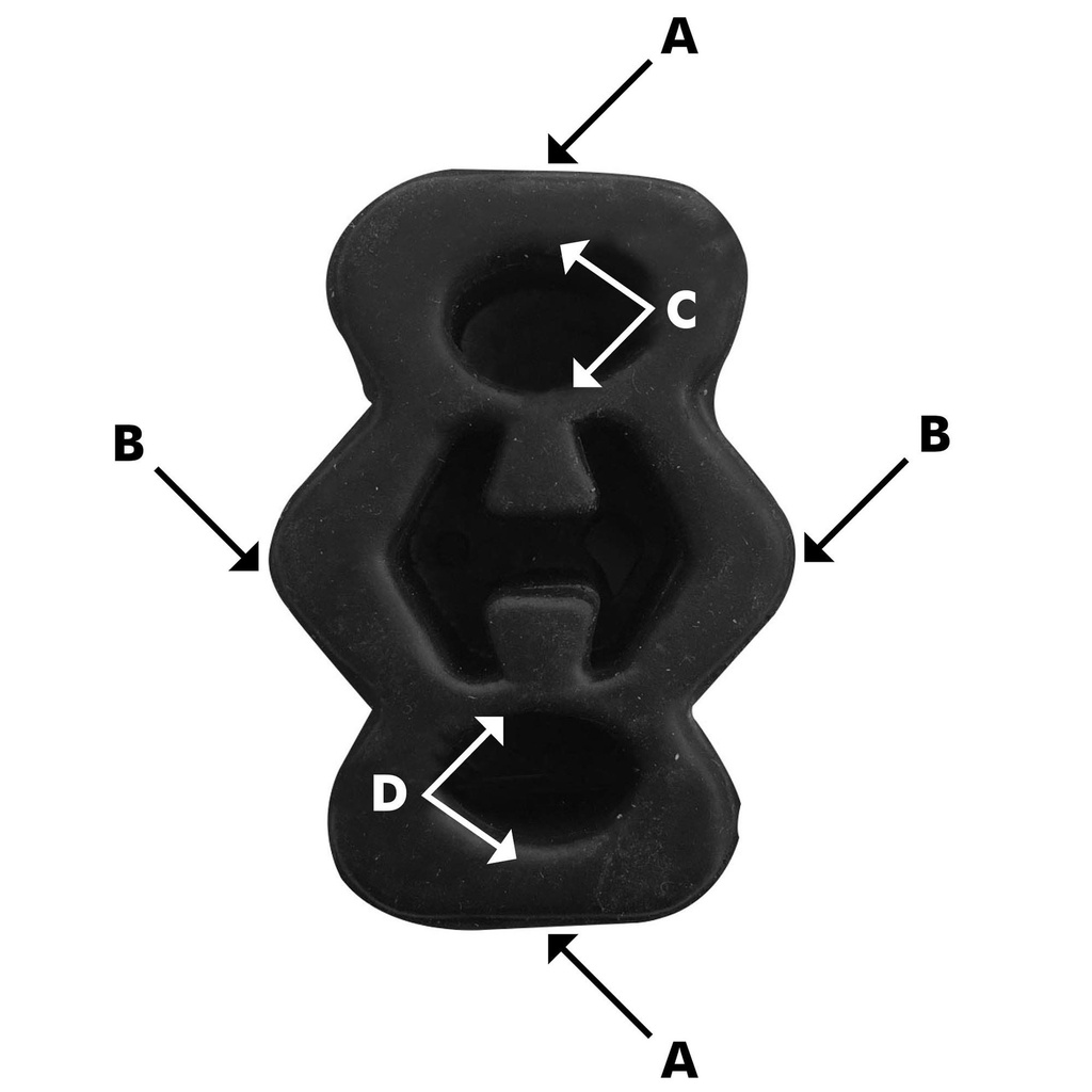 Jetex Universal Exhaust Mounting Rubbers And Bobbins