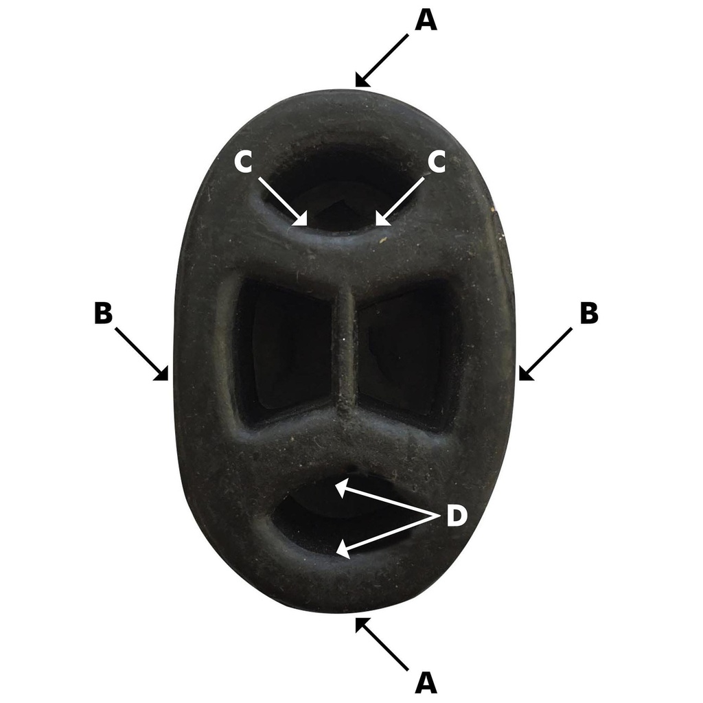 Jetex Universal Exhaust Mounting Rubbers And Bobbins