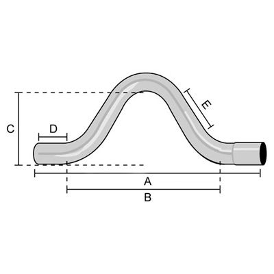 Jetex Exhaust Over Axle Bend