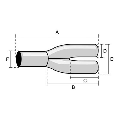 Jetex Exhaust Y Piece