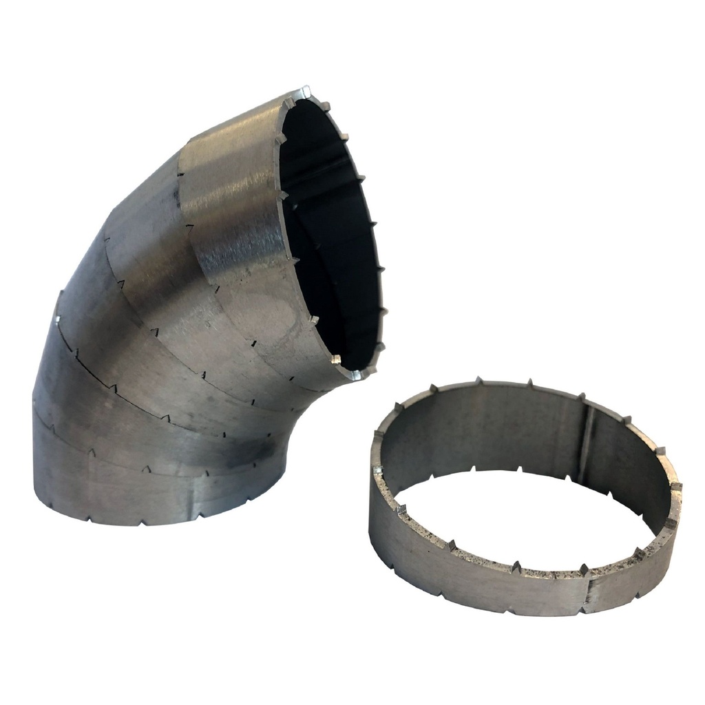 Jetex Pie Cut Stainless Steel Universal Exhaust Bend Pieces