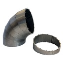 Jetex Pie Cut Stainless Steel Universal Exhaust Bend Pieces