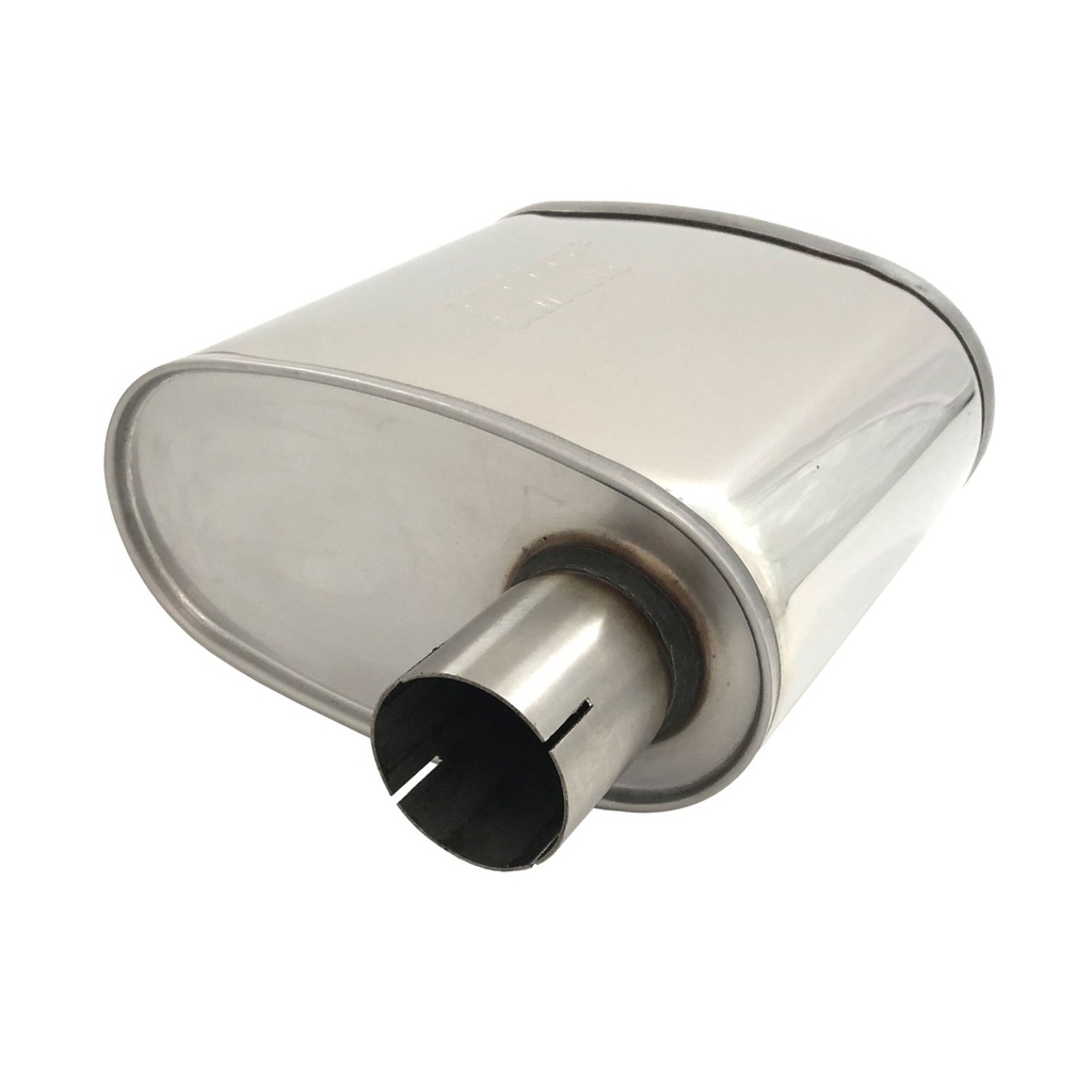 Jetex Universal Oval Exhaust Silencer - Offset