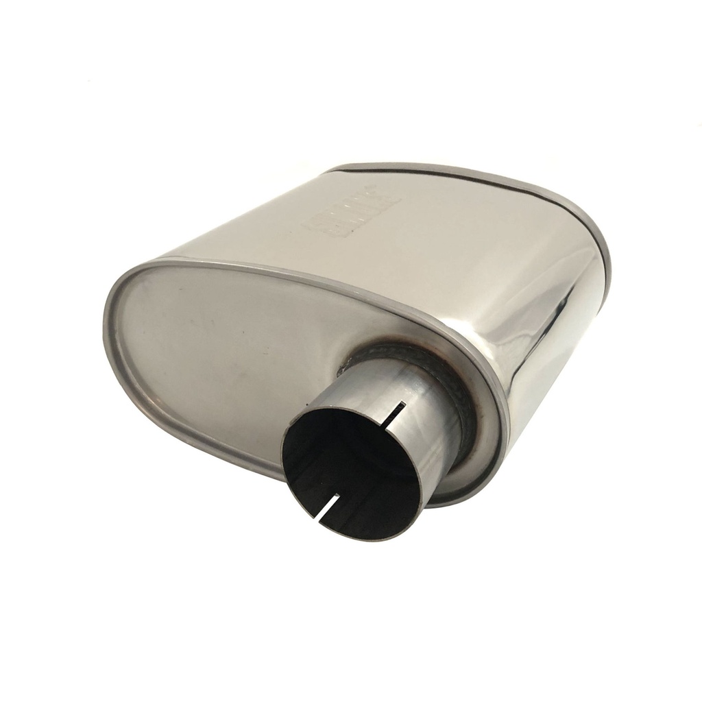 Jetex Universal Oval Exhaust Silencer - Offset