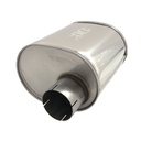 Jetex Universal Oval Exhaust Silencer - Offset