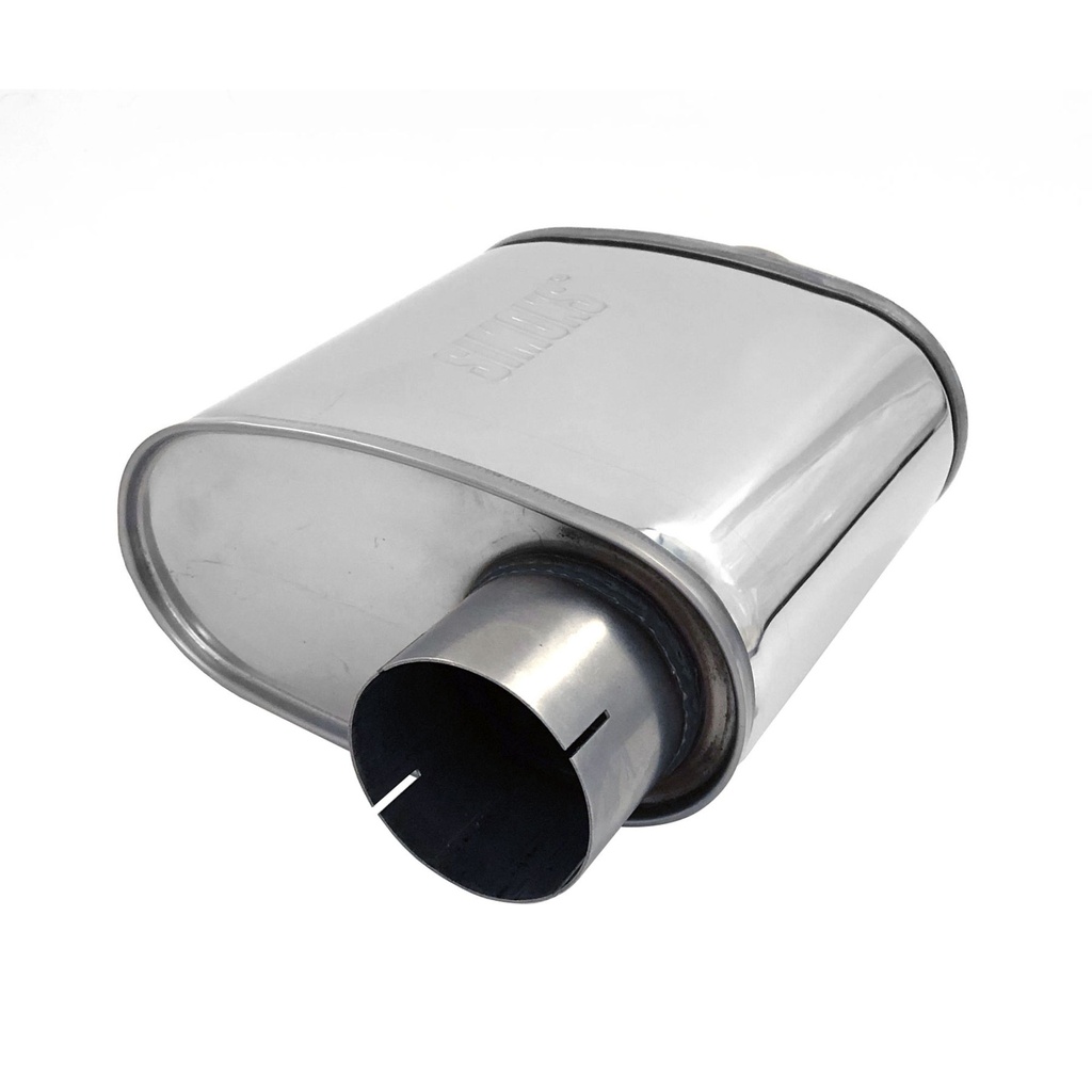 Jetex Universal Oval Exhaust Silencer - Offset