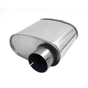 Jetex Universal Oval Exhaust Silencer - Offset