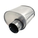 Jetex Universal Oval Exhaust Silencer - Offset