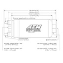 AEM Electronics 400lph Inline High Flow Fuel Pump