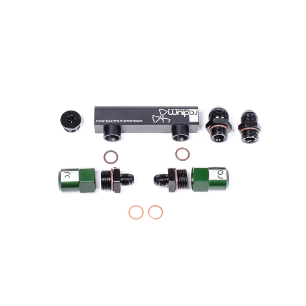 Radium Engineering 4 Port Manifold For Twin Bosch 044 Fuel Pumps