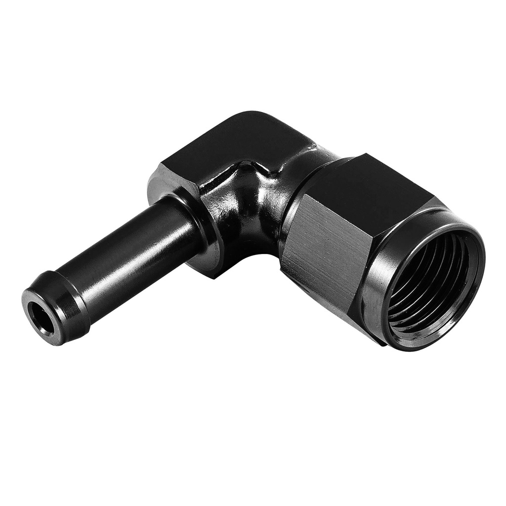 Automotive Plumbing Solutions 90 Degree Female JIC -6 To Push On Hose Fitting