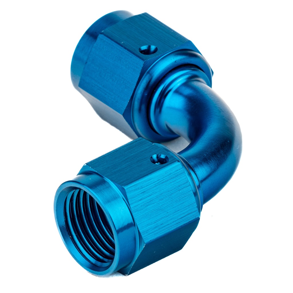 Automotive Plumbing Solutions 90 Degree Female To Female Swivel Adaptor JIC Thread