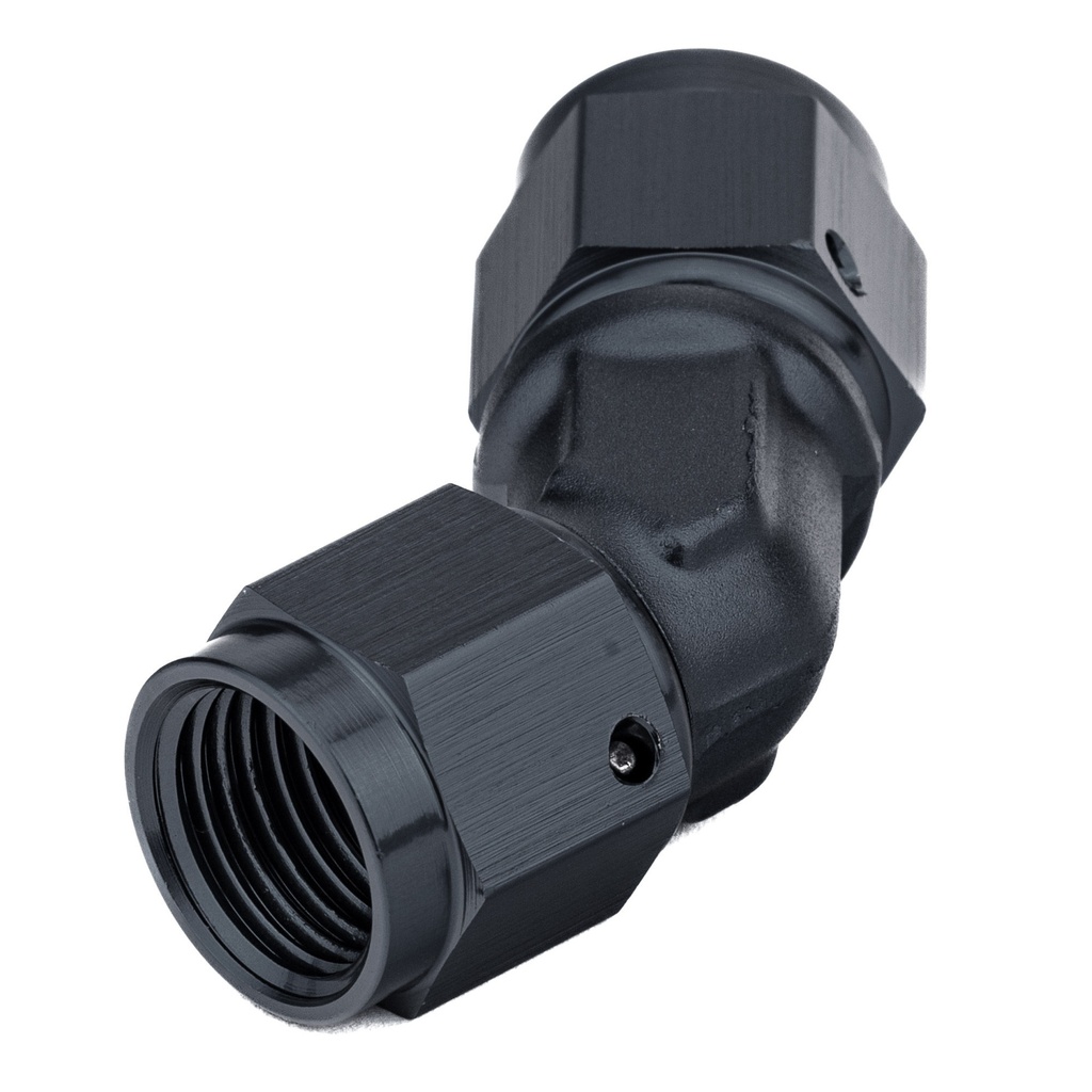 Automotive Plumbing Solutions Forged 45 Degree Female Swivel Adaptor JIC Thread