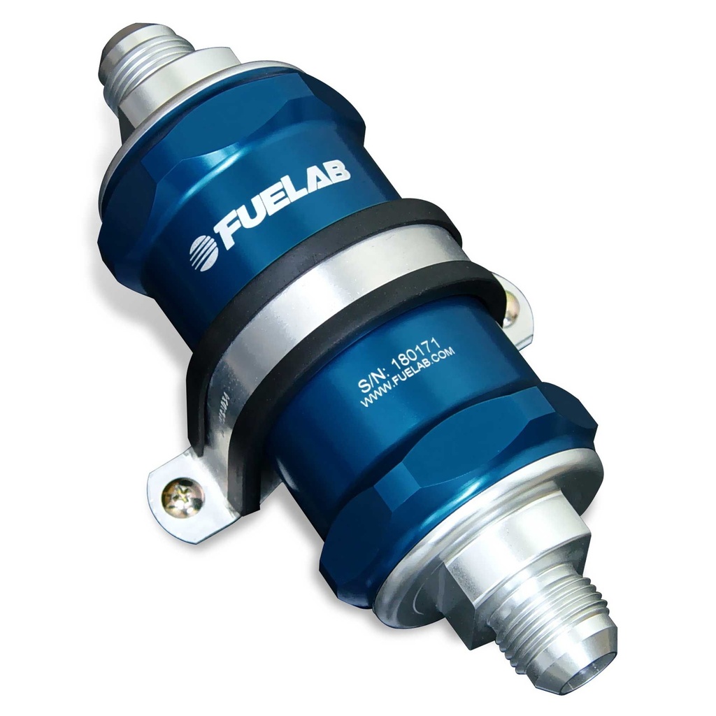 Fuelab High Flow In-Line Fuel Filter (848xx Series) - With Integrated Check Valve