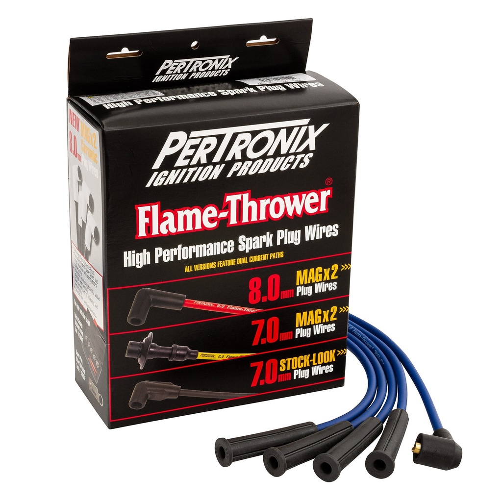 Pertronix Flame Thrower MAGX2 Universal 8mm Ignition Lead Set