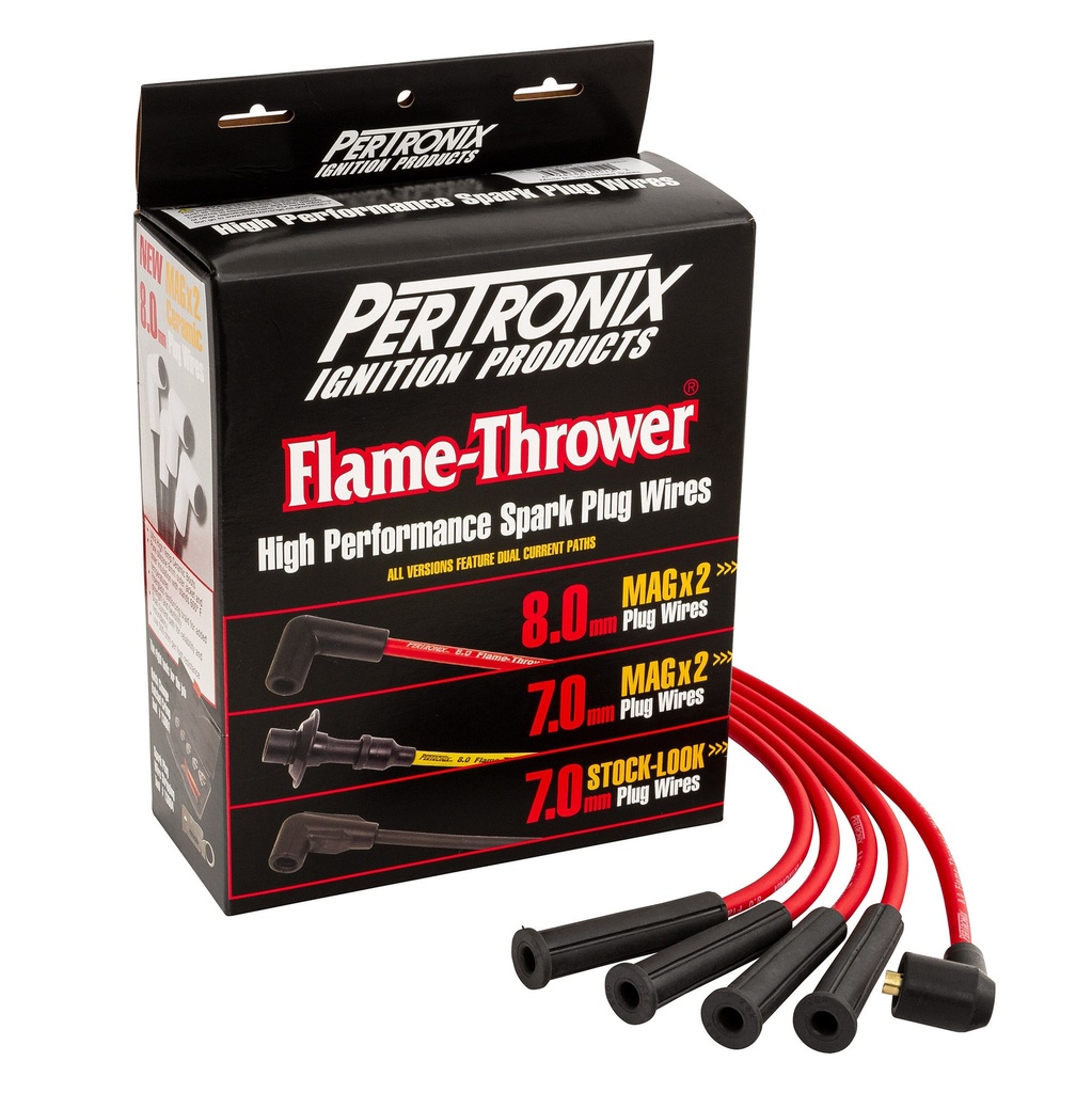 Pertronix Flame Thrower MAGX2 Universal 8mm Ignition Lead Set