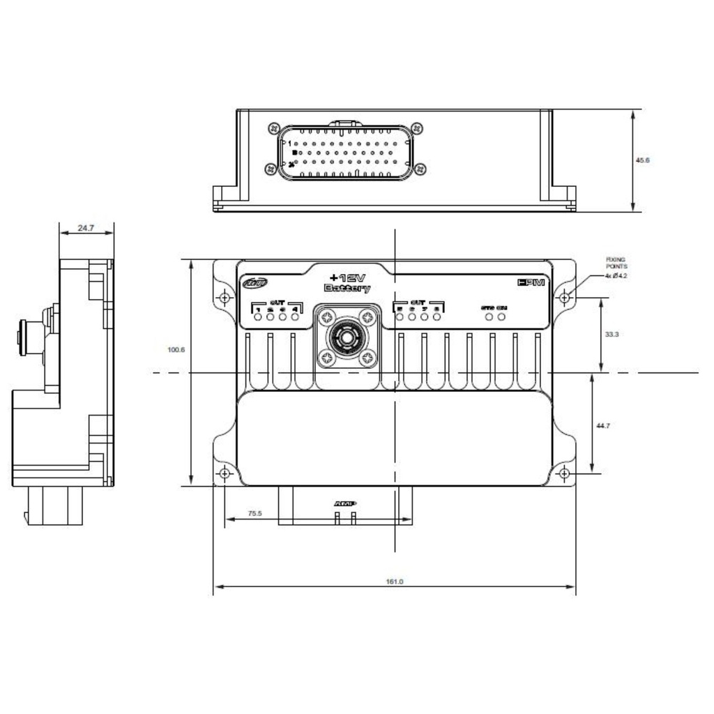 AIM EPM Power Distribution Interface For AIM Dash Displays