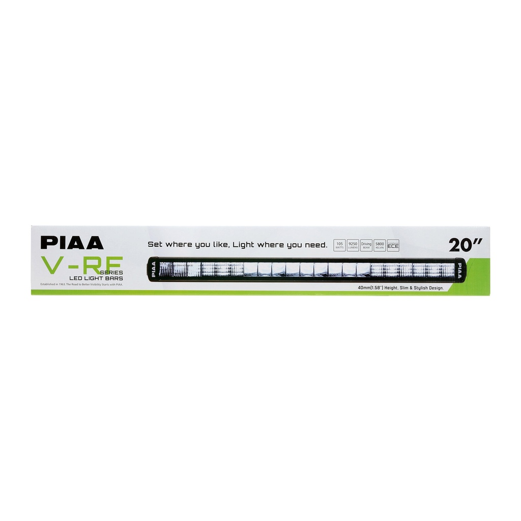 PIAA V-RF 20" Driving Beam LED Light Bar Kit