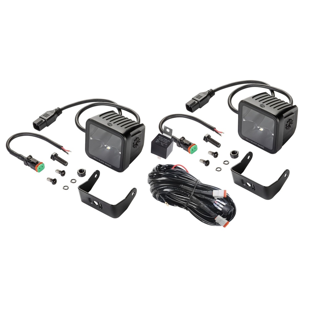 Hella Black Magic LED Cube Kit - 3.2 Inch