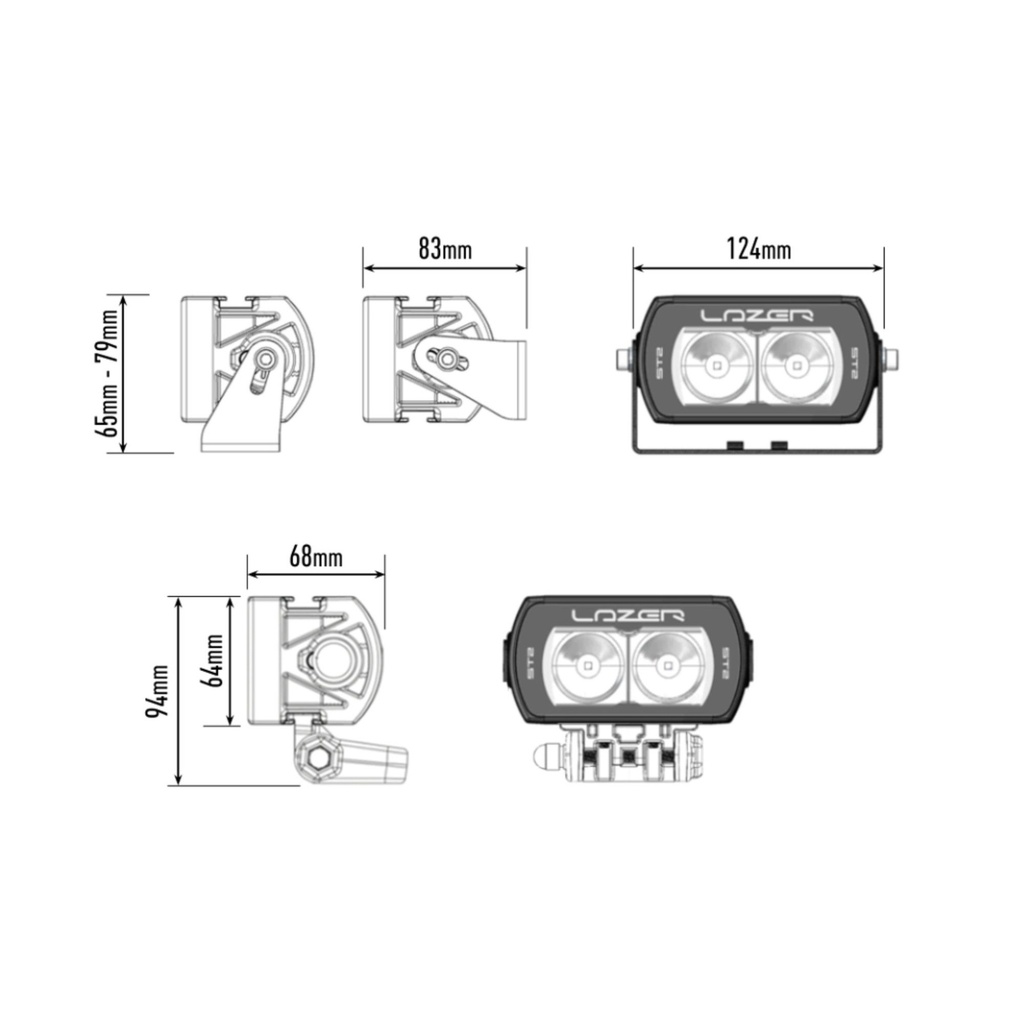 Lazer Lamps ST-2 Evolution ECE Approved LED Light