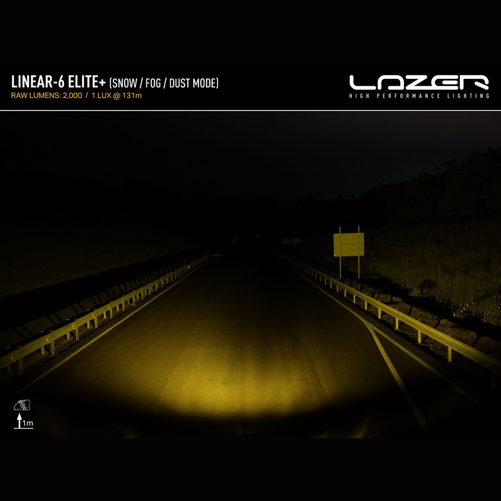 Lazer Lamps Linear 6 Elite LED Light Bar - Yellow Beam