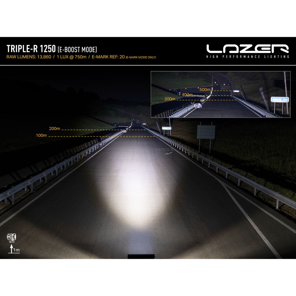 Lazer Lamps Triple-R 1250 Light Bar With Beacon