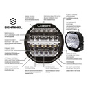 Lazer Lamps Grille Integration Kit With Sentinel Elite 7 Inch Lamps