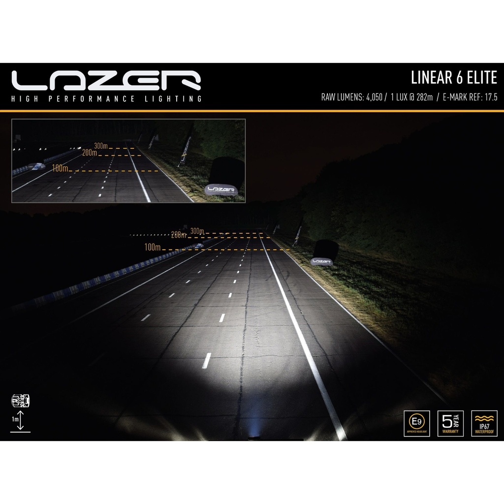 Lazer Lamps Grille Integration Kit With Linear 6 Elite Lamps