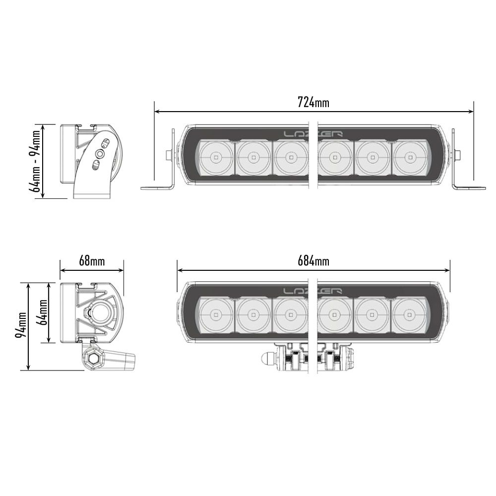 Lazer Lamps T16 Evolution Off Road LED Light Bar