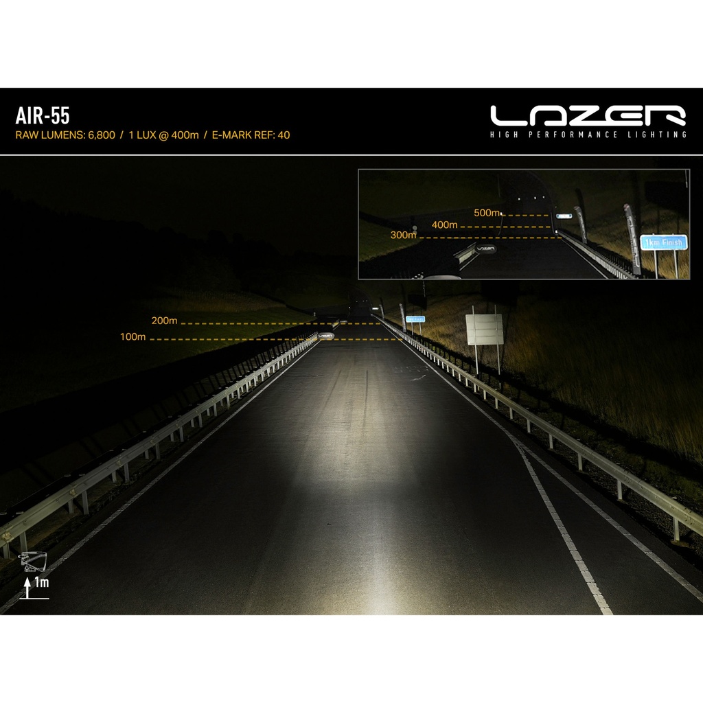 Lazer Lamps Air-55 Auxiliary LED Driving Light Bar