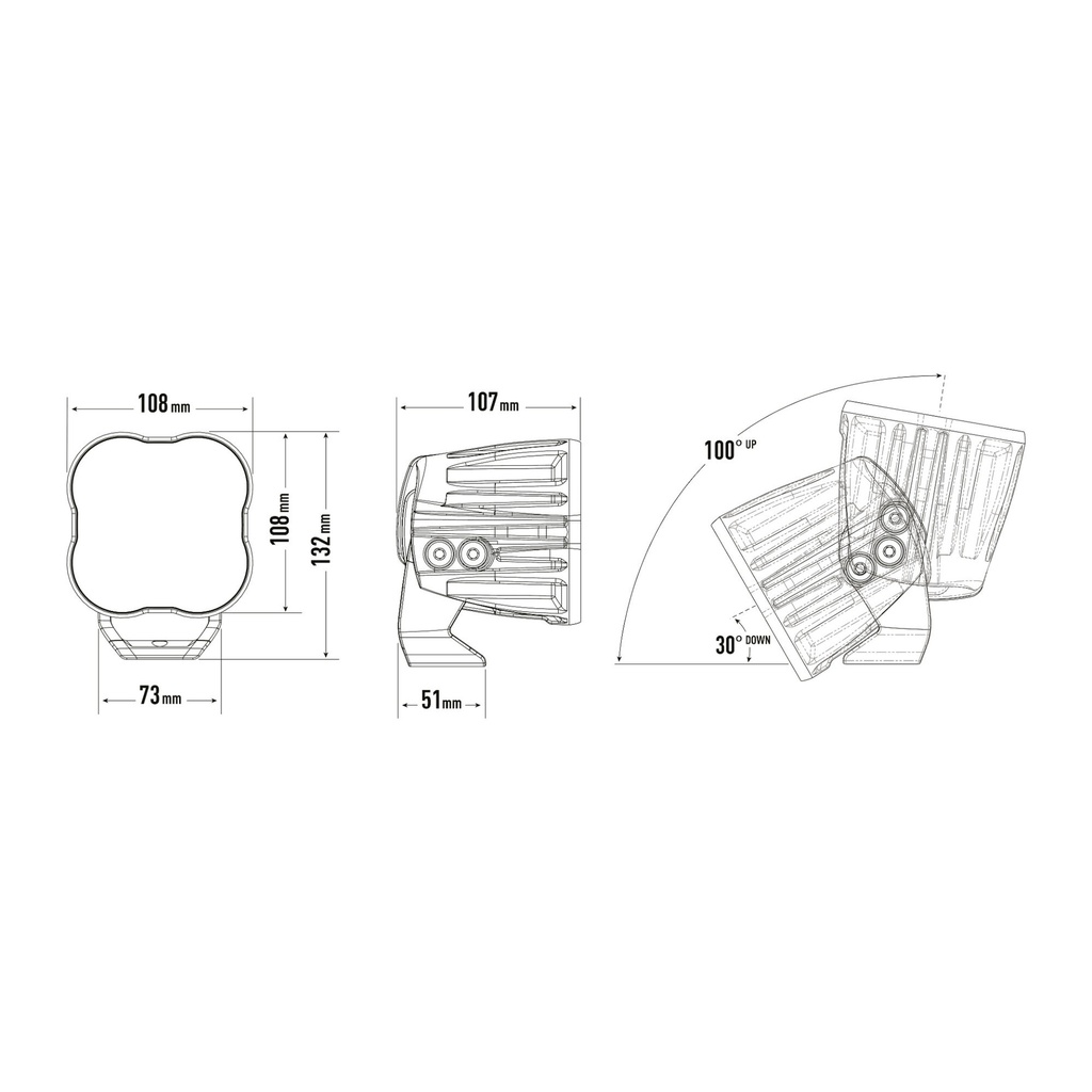 Lazer Lamps RP Series LED Hyper Spot Light